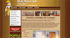 Desktop Screenshot of holz-butor.hu
